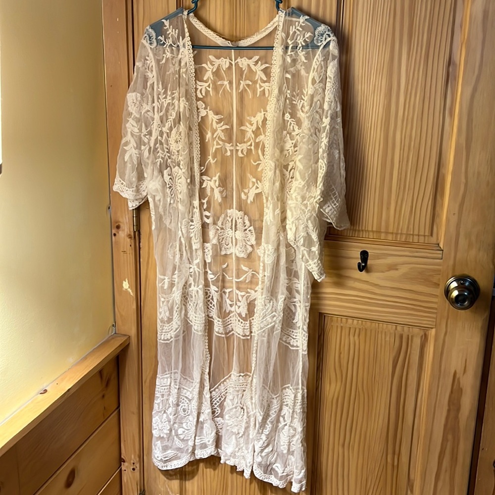 lace kimono cardigan